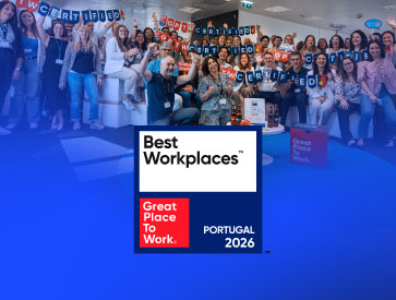 Equipa a celebrar distinção Best Workplaces Portugal 2026 da Great Place to Work