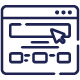 Ícone representativo de uma interface intuitiva e de fácil utilização