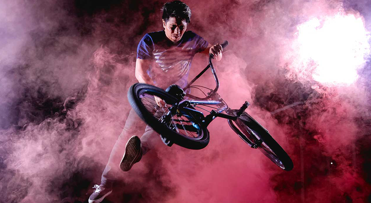 header, BMX cyclist represents the digital transformation more securely, swiftly, and agilely