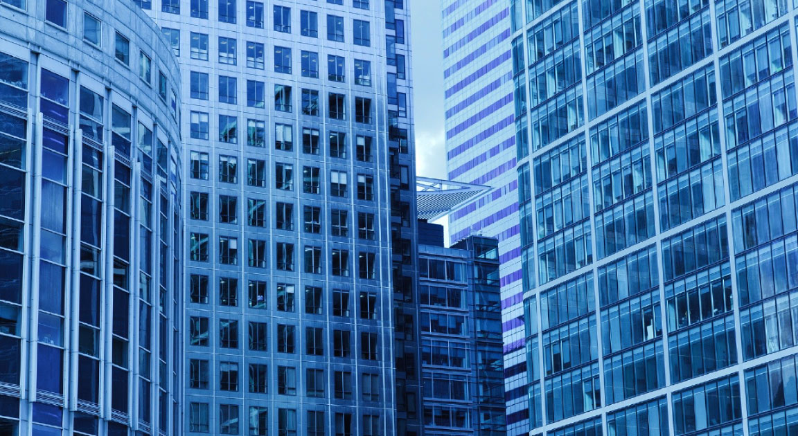 edifícios que representam clientes da Noesis